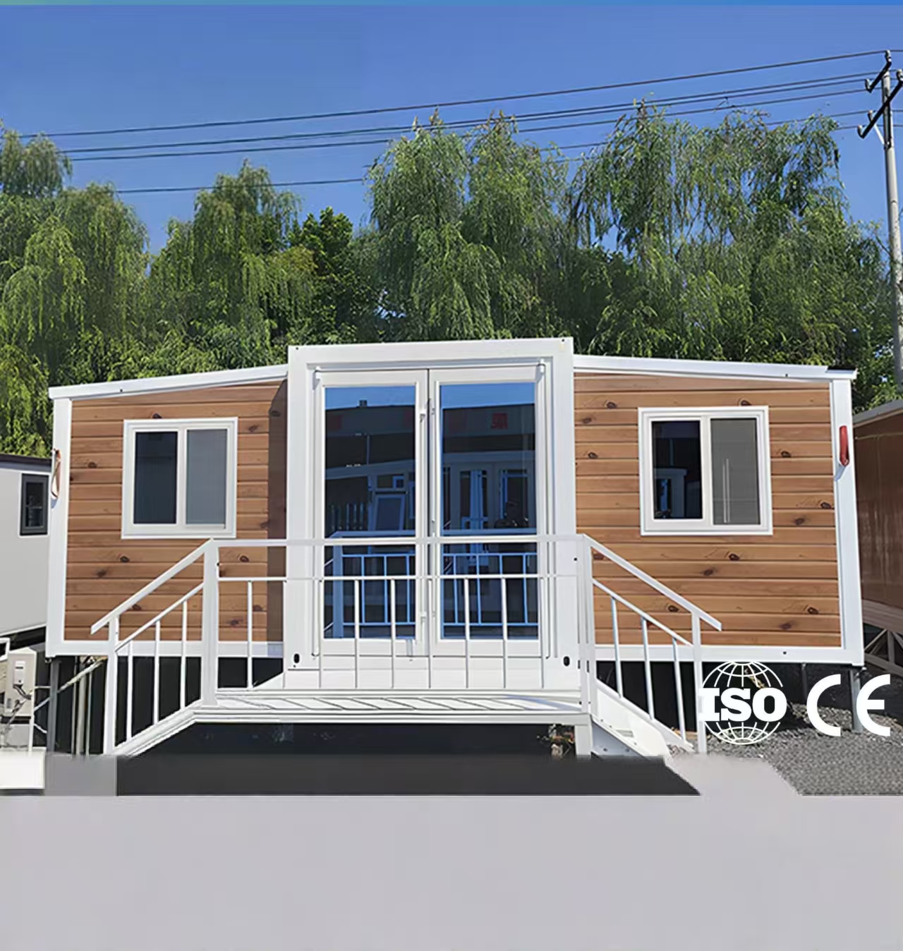Luxury Shelter Prefab Commercial Prefabricated Expandable Container Home 20ft Sandwich Panel Mobile Living Container House