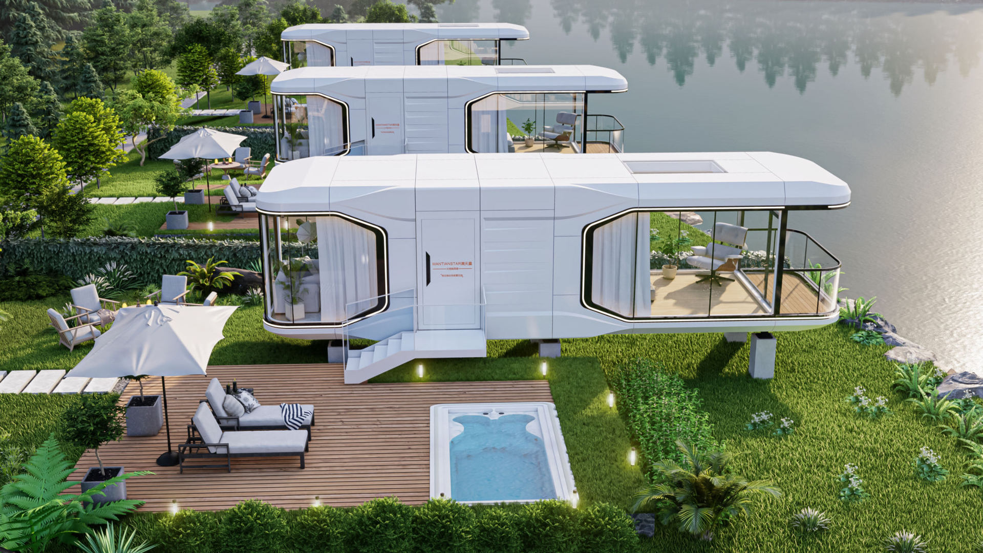 Space capsule house architecture design