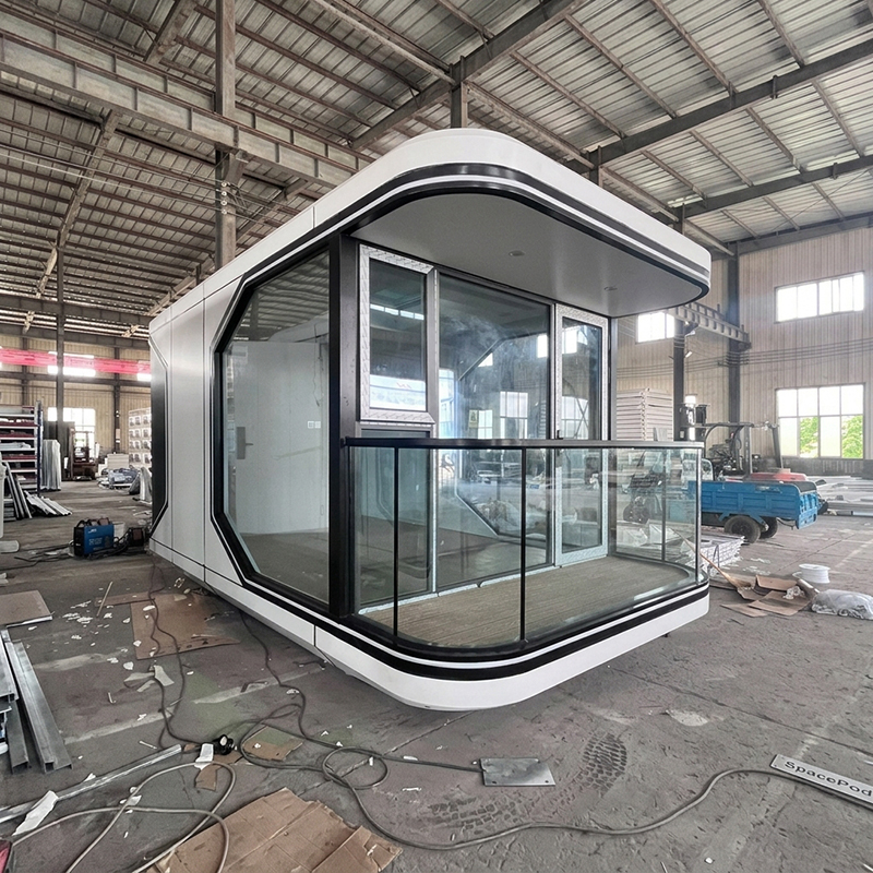 CE Certified Prefabricated Apple Cabin Space Capsule House Luxury Outdoor Mobile Glamping Cabin