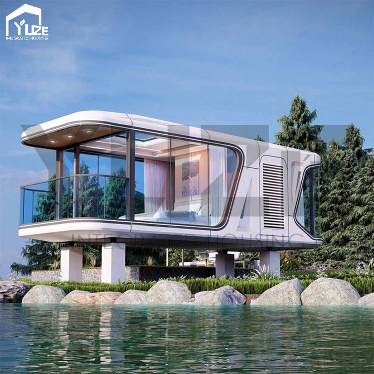 Customizable Smart 1 Bedroom Mobile Smart Modular Vessel Capsule House for Scenic Retreats and Outdoor Resorts