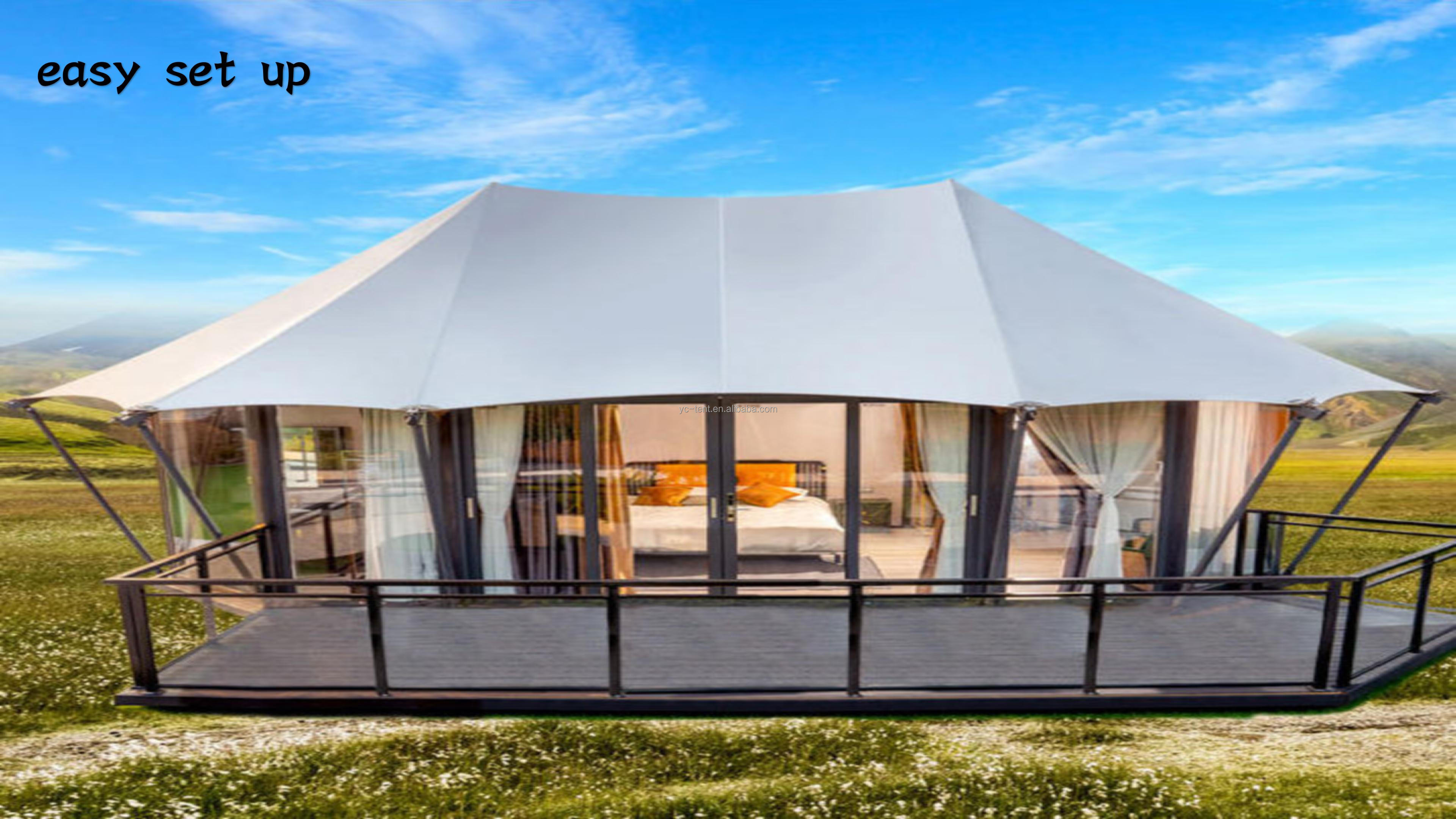 Resort Tent Night View