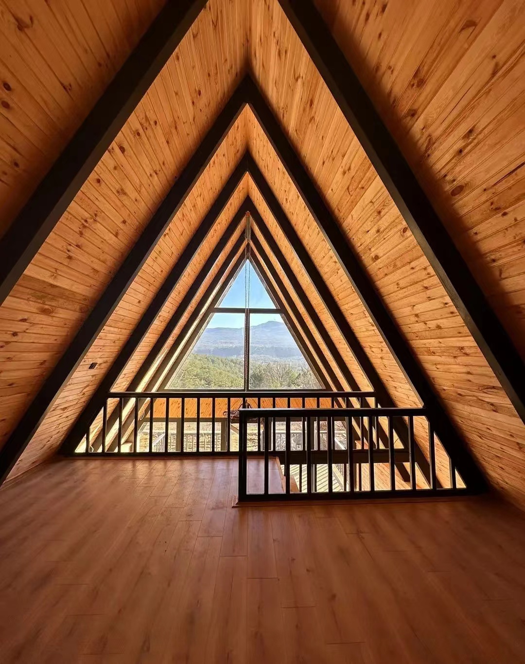 Luxury Villa Prefabricated House with Triangle Roof for Beachfront Property