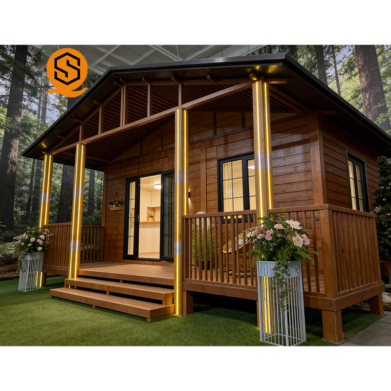 Container house bathroom setup