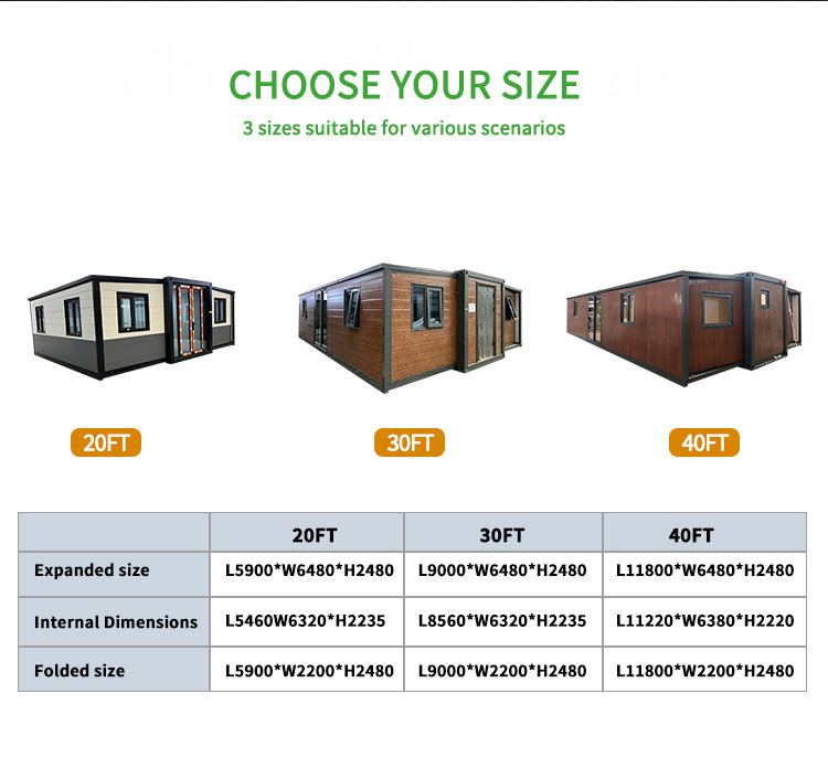 Prefab Expandable Urban Apartment Custom 20FT 40FT Container House 2-4 Bedroom Modular Mobile Home