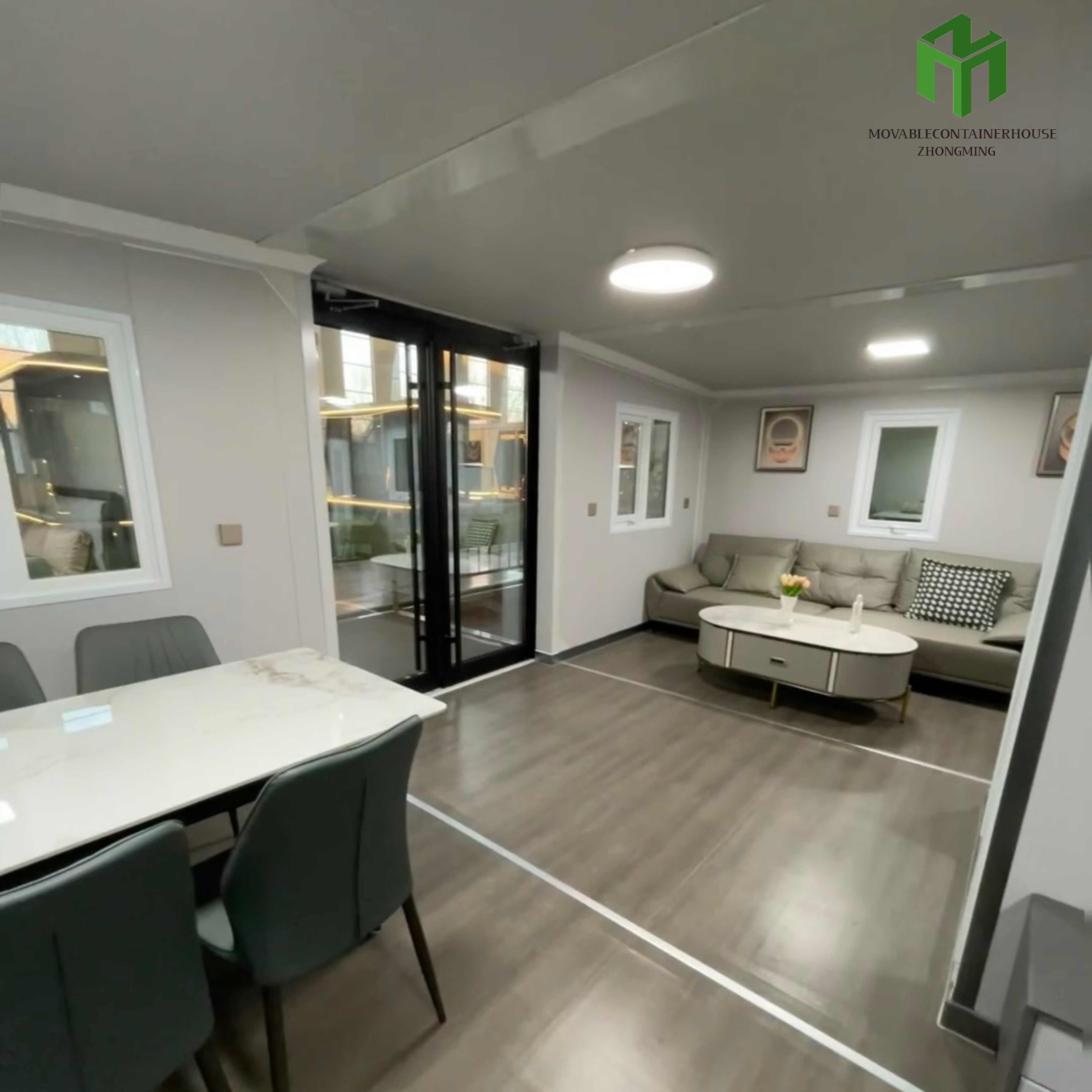 20ft 40ft Waterproof Steel Contemporary Prefabricated Luxury Foldable 2 Bedroom Expandable Villa Container House