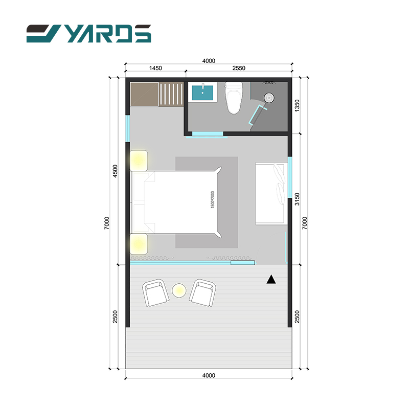 Customizable Wholesale High Corrosion Resistance Warm Vacation Cabins Glamping Outdoor Tiny House