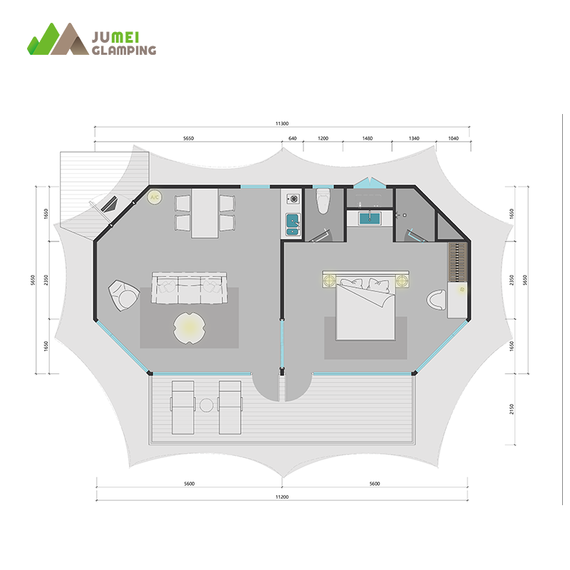 Outdoor Vacation Cabins With Terrace Resort Hotels Prefab Steel Houses Family Hotel Lodge Tent With Bathroom