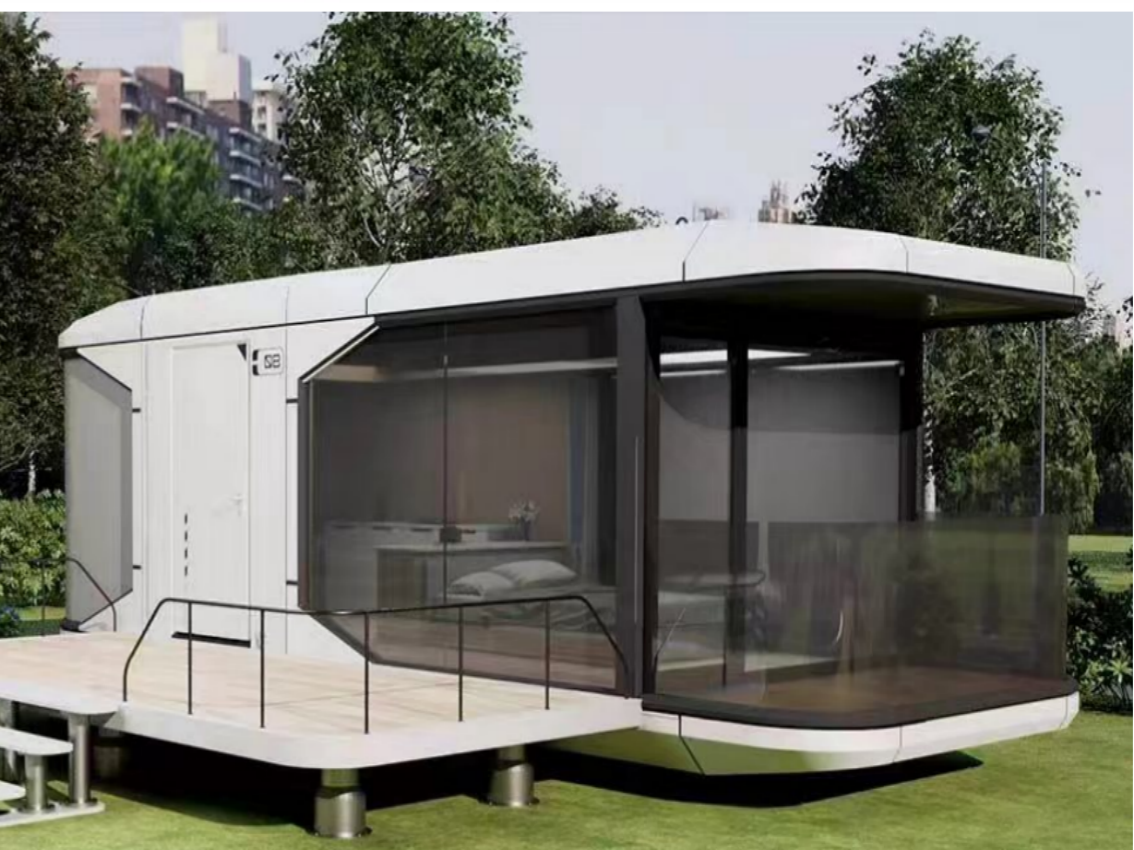 Luxury Space Capsule Villa Modern Modular Home Waterproof With Panoramic Skylight for Premium Resort and Private Camp Use