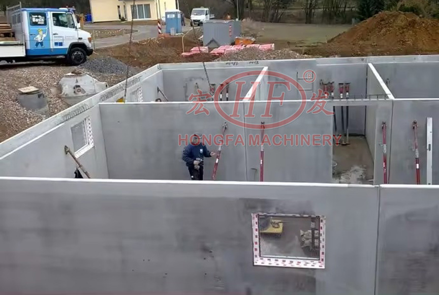Concrete Modular Home Manufacture Precast Concrete House Construction Prefabricated Concrete Cement Building Making Machinery