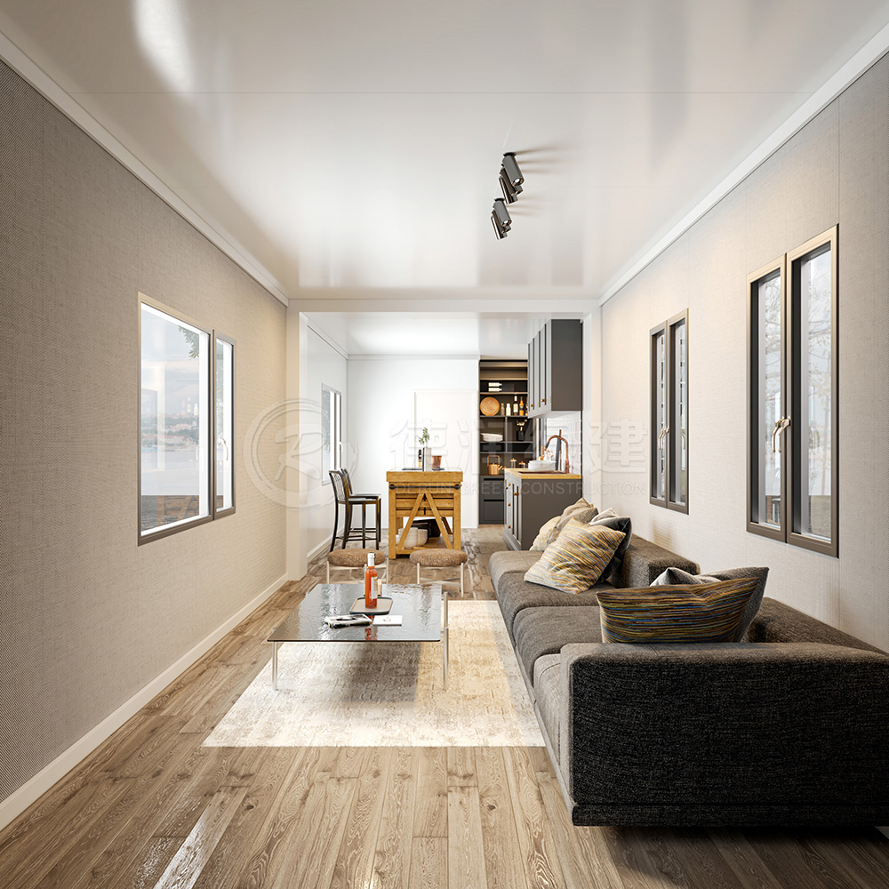 Modern Demountable Integrated Modular House, Flat Pack Quick Build Prefab Cabin For Europe Temporary Residence