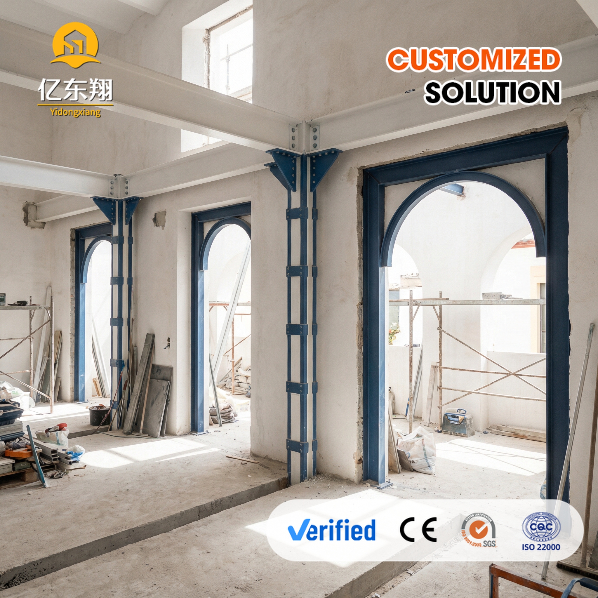 Modern Design Prefabricated Multi-story Steel Structure Apartment for Affordable Luxury Housing Development Project