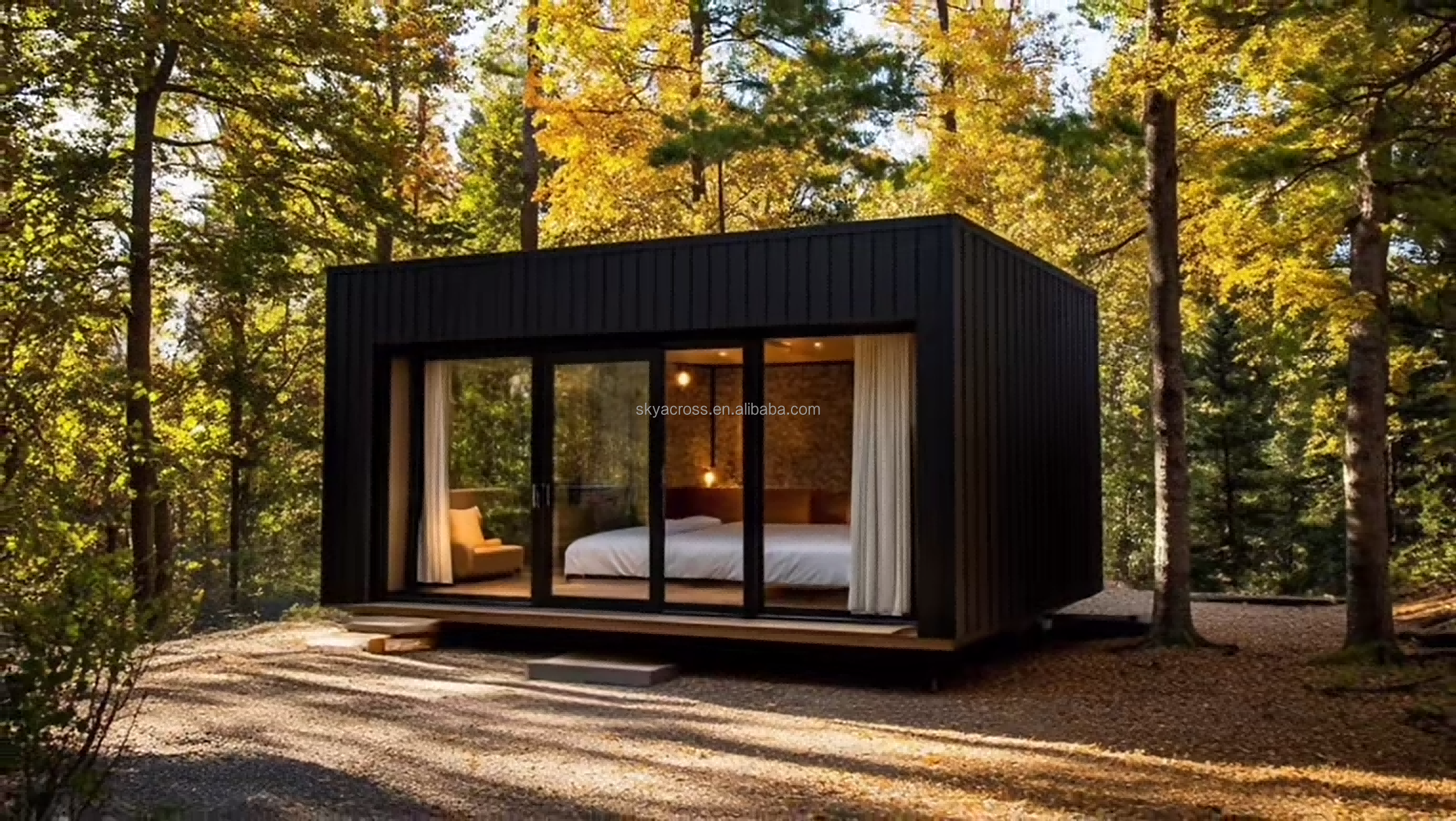 Skyacross CX2649 Airbnb Casa Modular Wood Casas Prefabricadas Villa Light Metal Steel Structure Frame Container House
