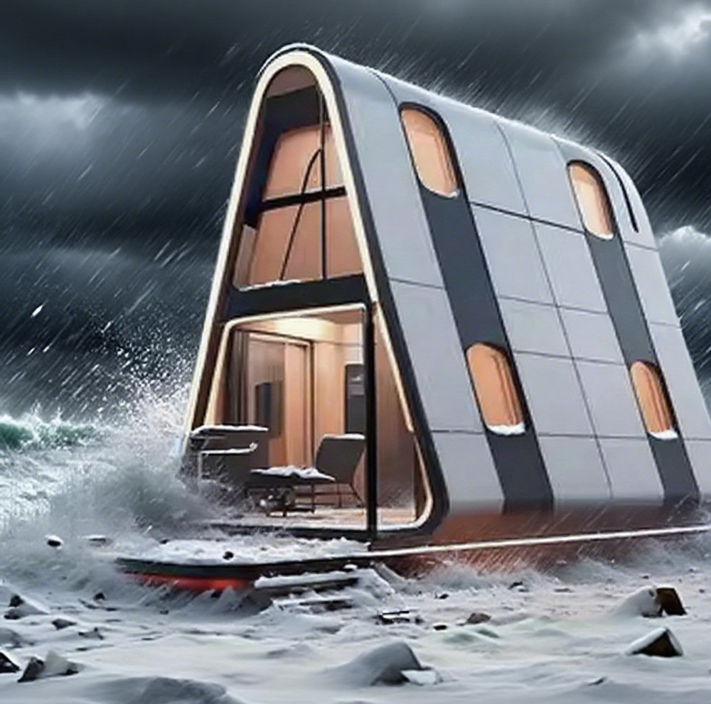 Modern Luxury Camping Capsule Prefabricated House with Villa Intelligent System Steel Space Capsule