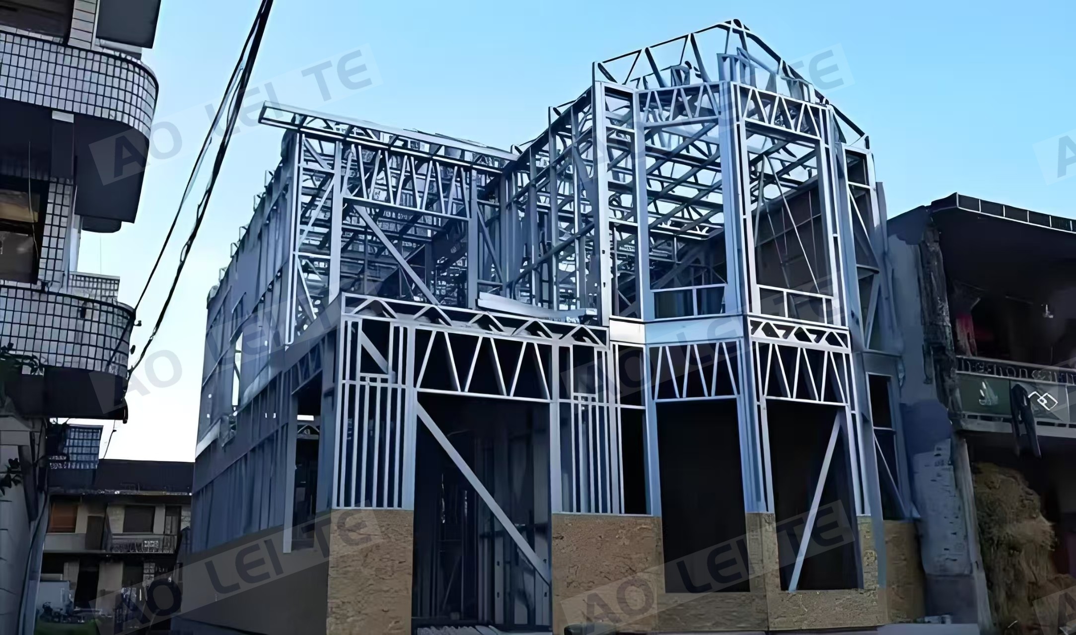 Exterior facade cladding installation