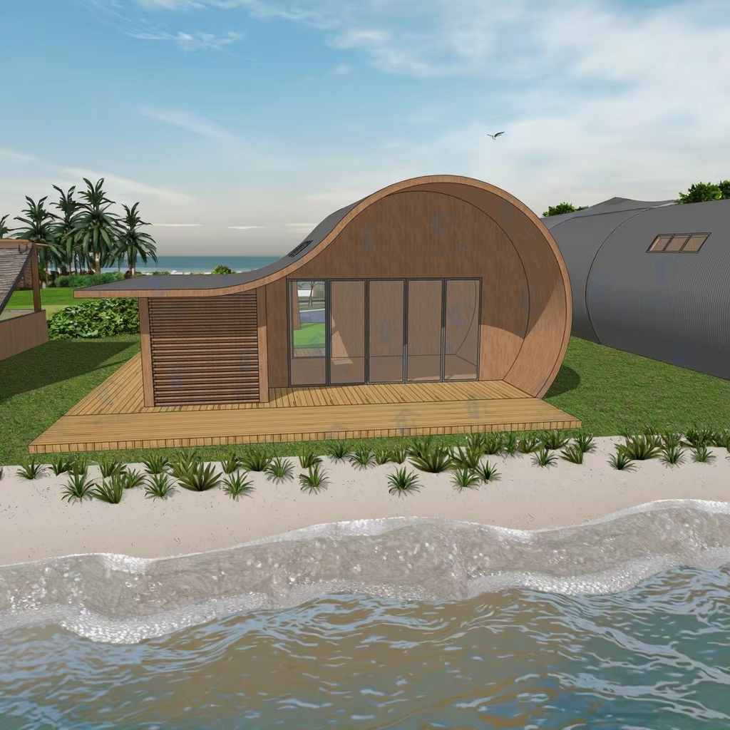 Beachfront Hotel Houses Fast Build Light Steel Structure Hotel &amp; Villa Tiny House with Steel Structure Buildings