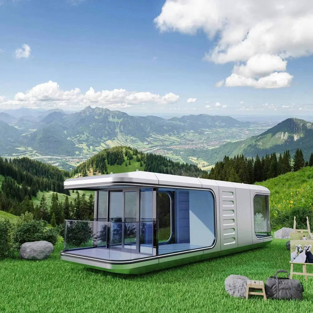 Thermal Prefabricated Modular Luxury Space Capsule House for Camping Site