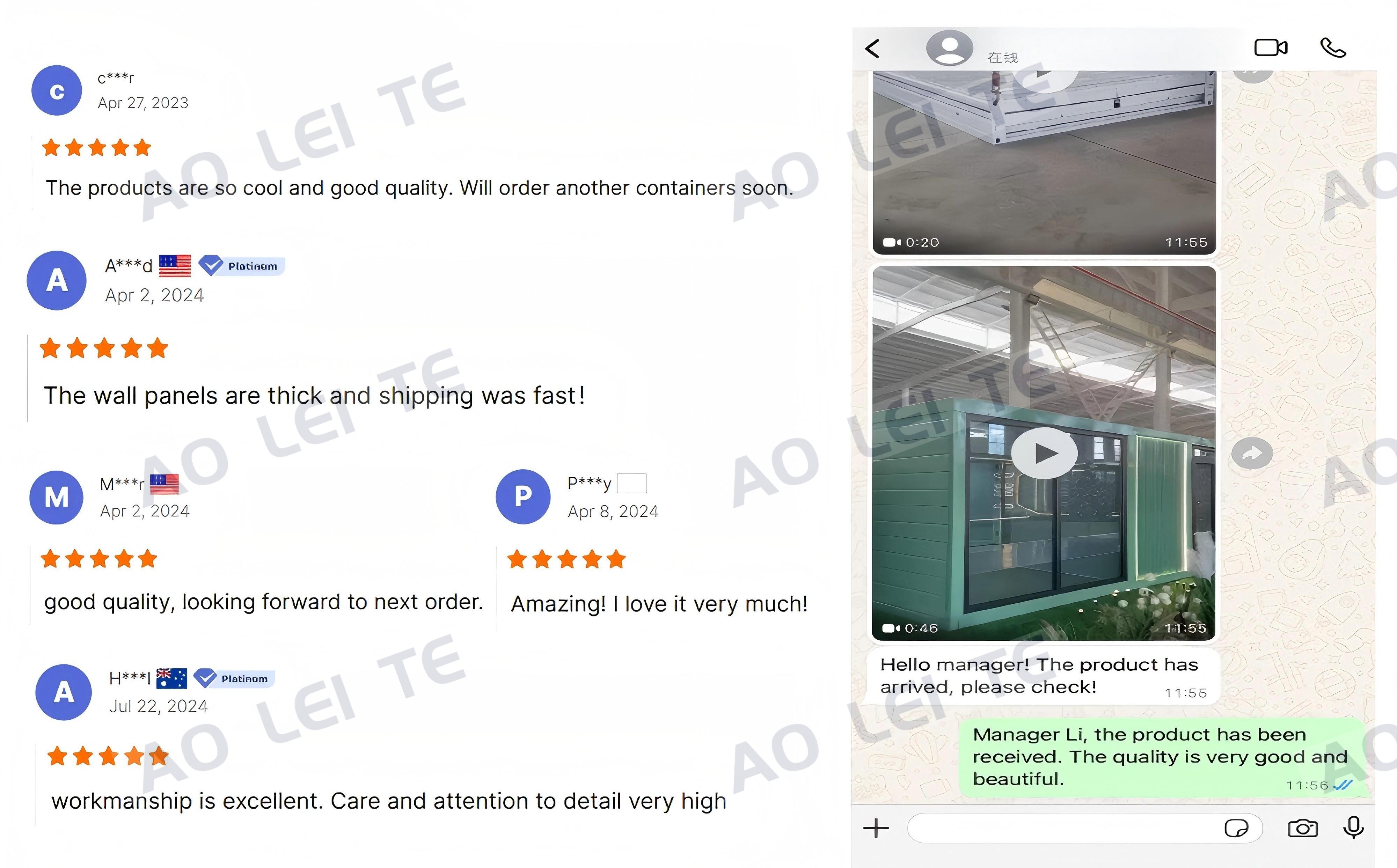 Customer reviews and project delivery evaluation