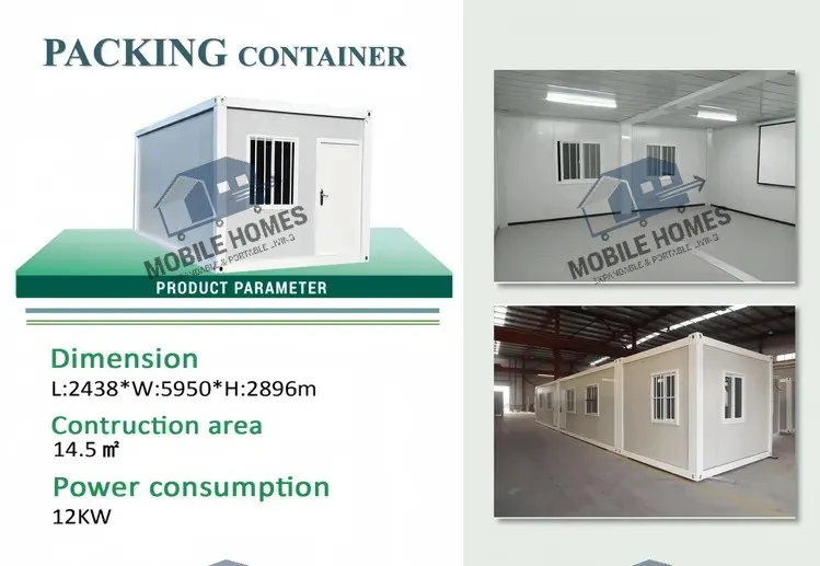 Low Cost Stackable Prefab Modular Container House for Temporary Housing