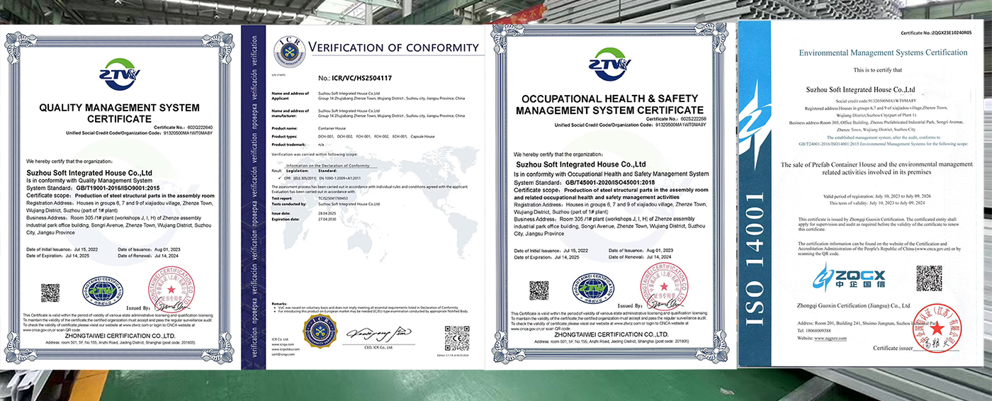 Certificates and Accreditations