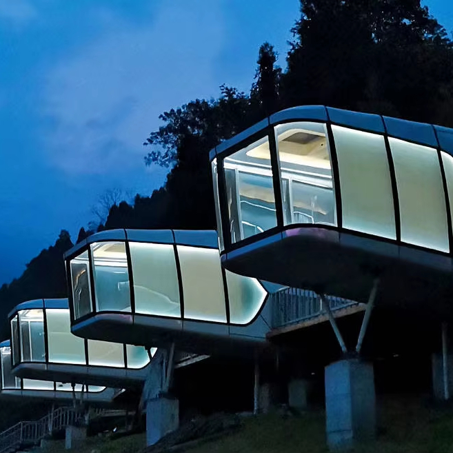 Smart Prefabricated Space Capsule House Galvanized Steel Frame Mobile Modular Home For Hotel Resort Villa Outdoor Living