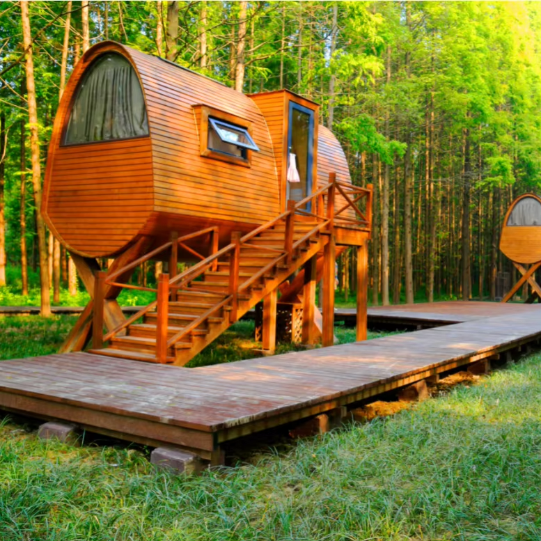 Porshseal European Contemporary Modular Integrated Prefabricated Treehouse For Outdoor Parks Schools Made Sandwich Panel Office