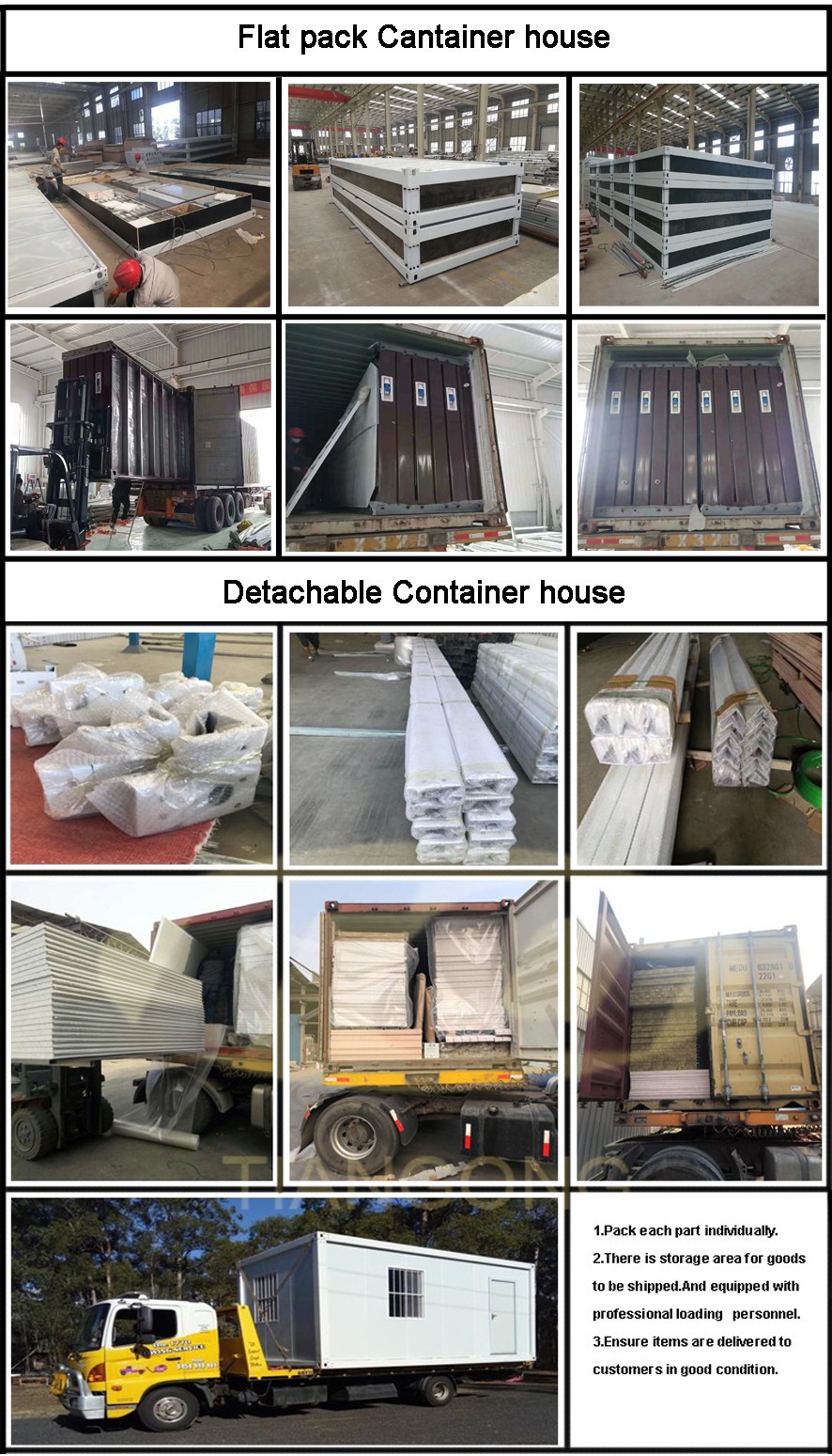 Packaging method & logistic details