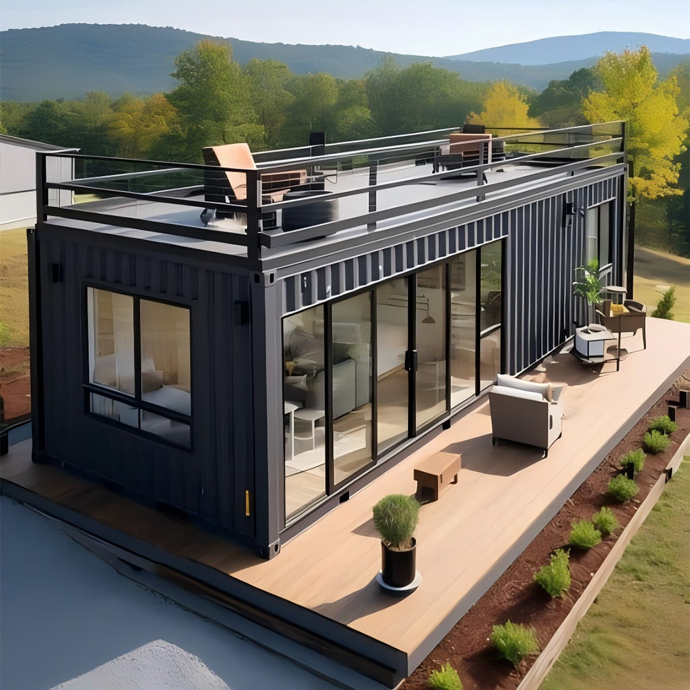 Container Home 40ft Prefabricated Shipping Container Hotel Prefab Container House Luxury Modular Homes