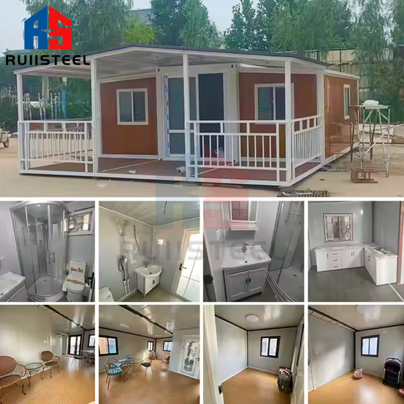 RUIISTEEL Luxury Prefab Beach House with Panoramic Windows and Pool