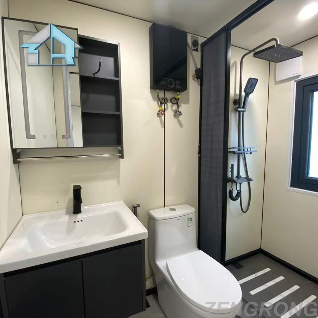 20FT Solar Ready Expandable Cabin 2 Bedroom Off-Grid | Eco-Friendly Tiny House with Insulation for Glamping &amp; Camping