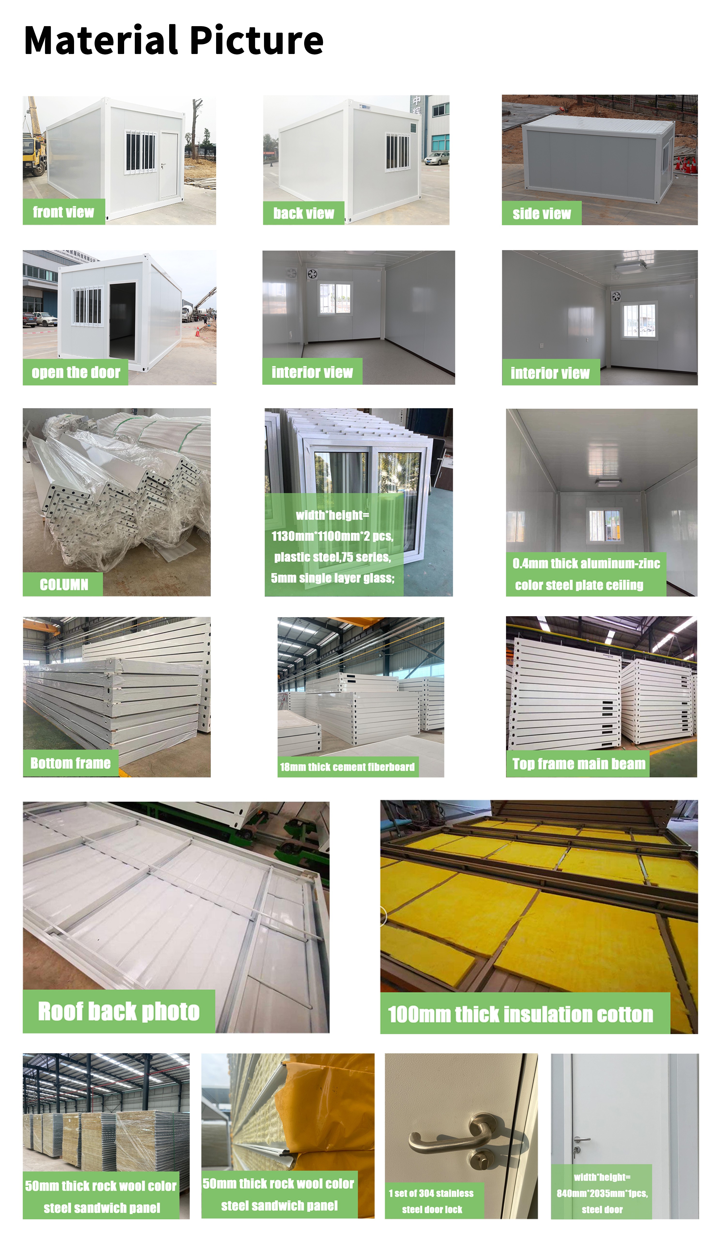 Prefab Detachable Container House Interior
