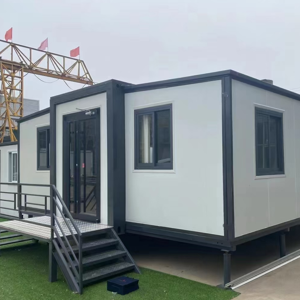 Expandable Container Prefabricated House China Wholesale 40ft Foldable Container House Sandwich Panel