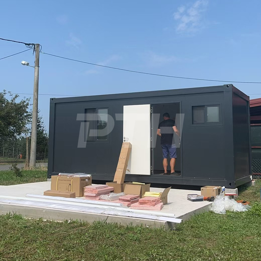 PTH Comfort Modular Smart Office Expandable Container House with Steel Structure Fast Install &amp; Durable Design
