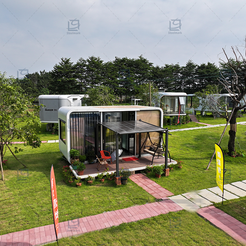 Apple Pods Modular Prefabricated Commercial Outdoor Eco-houses Beachfront Villas for Sale Capsule Houses Commercial Space