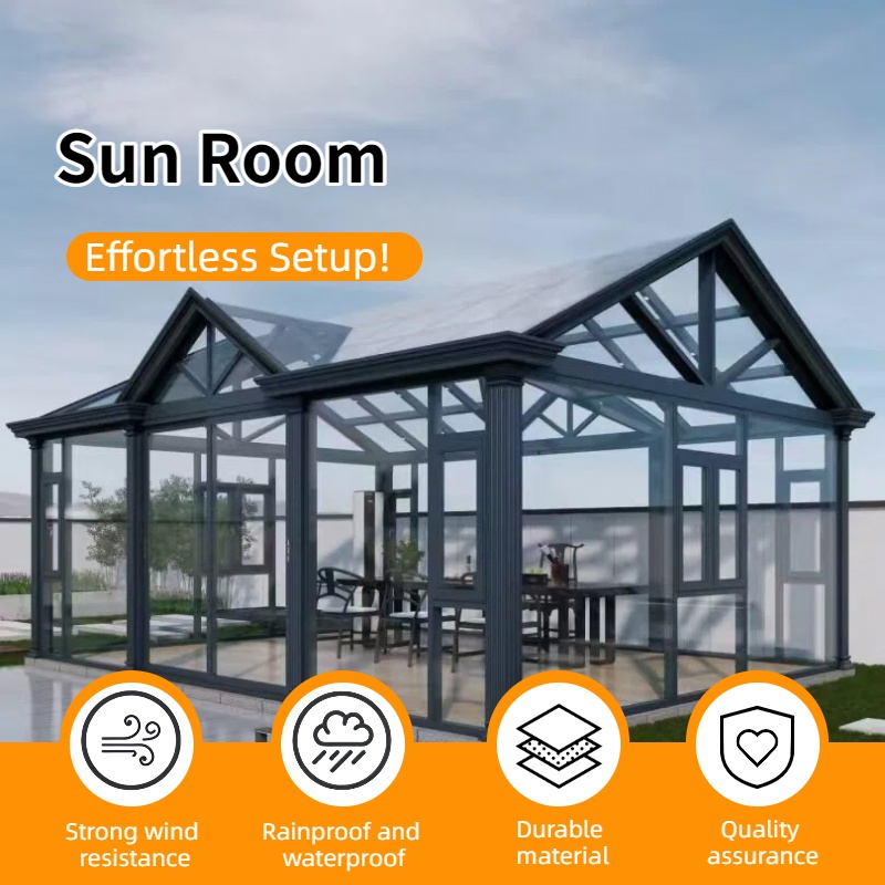 Prefab Aluminum Glass House Sunroom