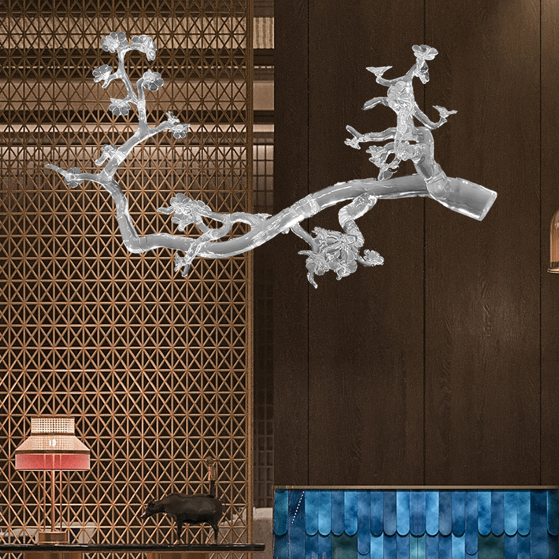 Resin Transparent Tree Hanging Art Sculpture Decoration For Hotel Lobby Sales Office Villa Model Room Indoor Large Art