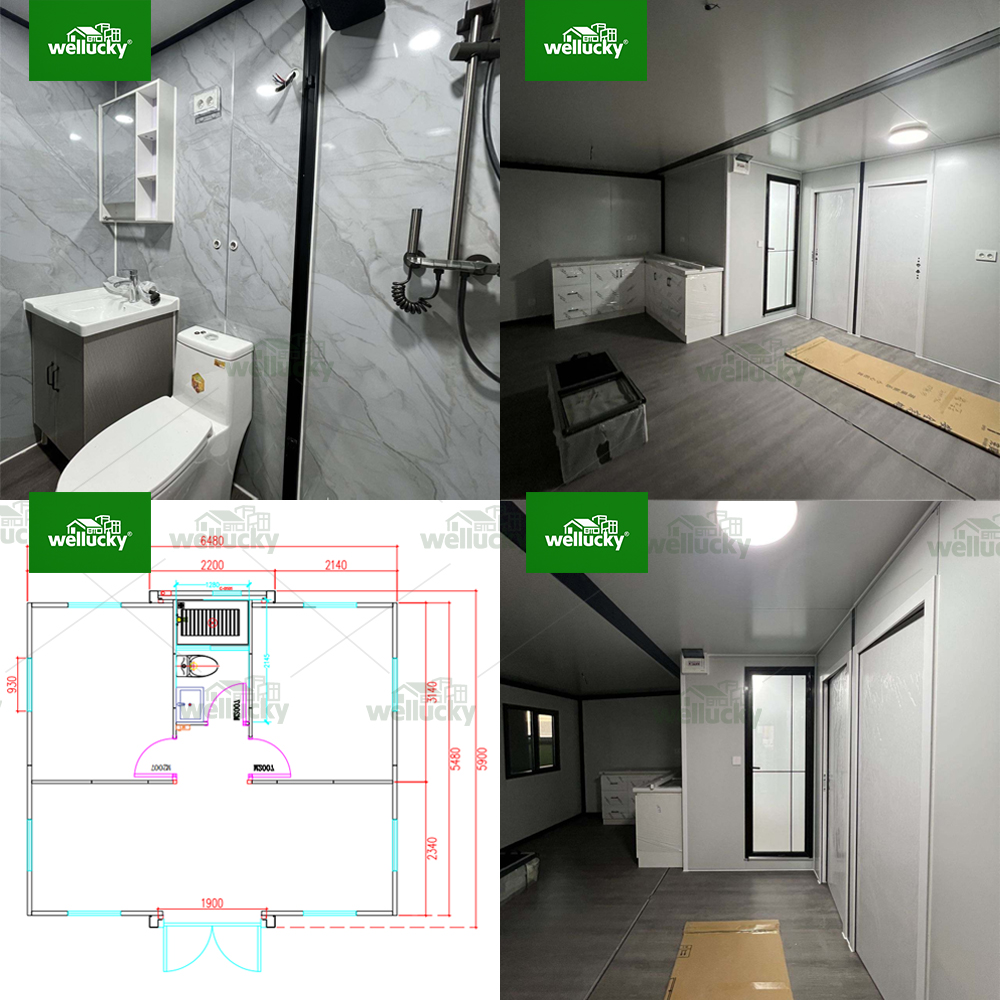 Luxury Solar Off-Grid Expandable Container House 20ft/40ft Farmhouse Design Insulated Fireproof Mobile Modular Outdoor Apartment