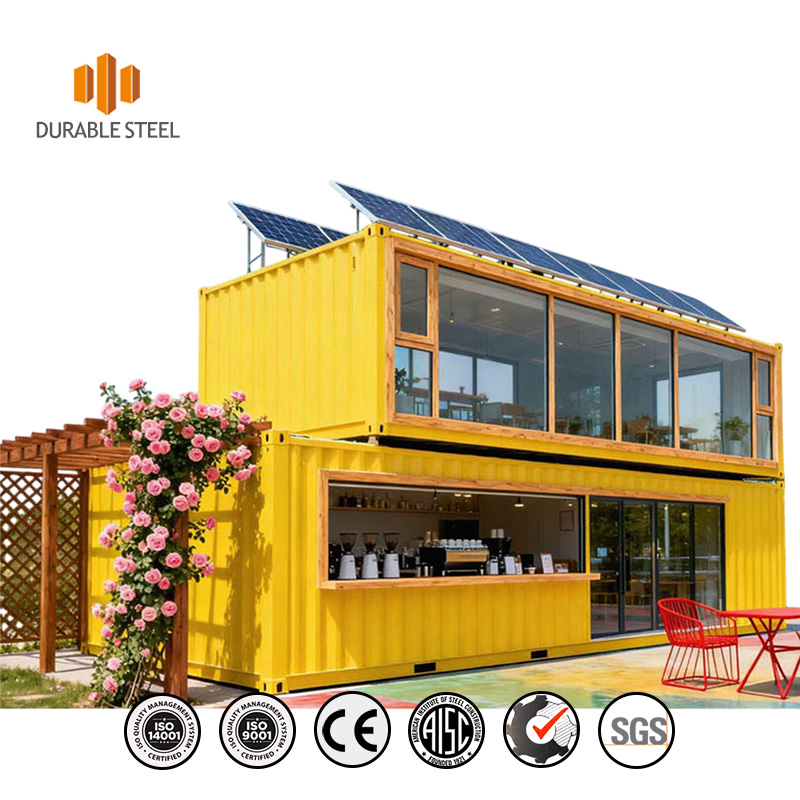 Low Price Steel Container Homes 20Ft Prefab Tiny House Multi-story Steel Container House Modern Design