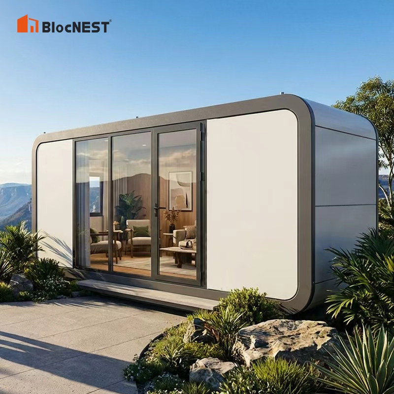 Customizable Luxury Double-layer Modular Capsule Container House Turnkey Villa House Bungalow House With Bathroom and Kitchen