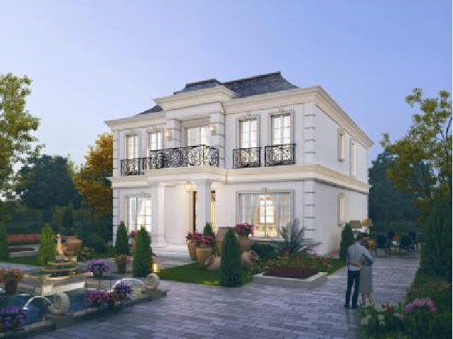 Morden French Luxury Villa Prefab House Customizable Steel/Wooden Frame Prefabricated House Modular House Eco-friendly