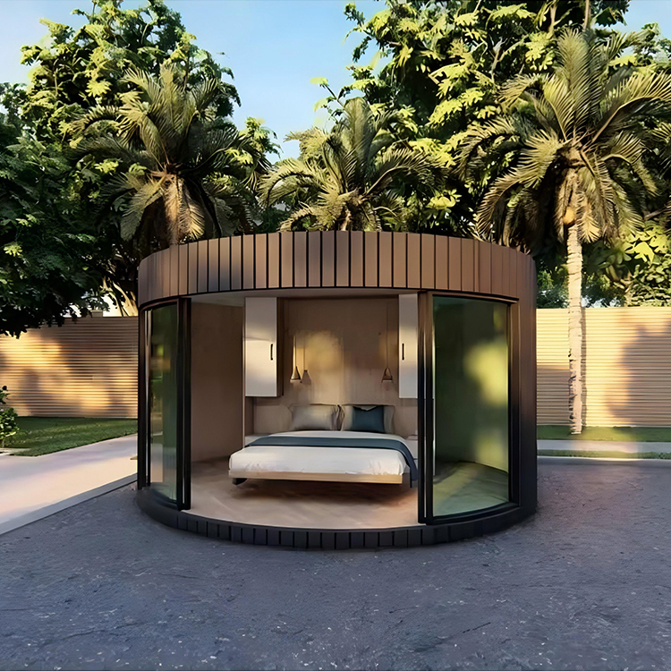 Circular Customizable Prefab Hotel Dome House Home Use Round House Prefab Cottage Casa Modular Home Tiny Modular Prefab Houses