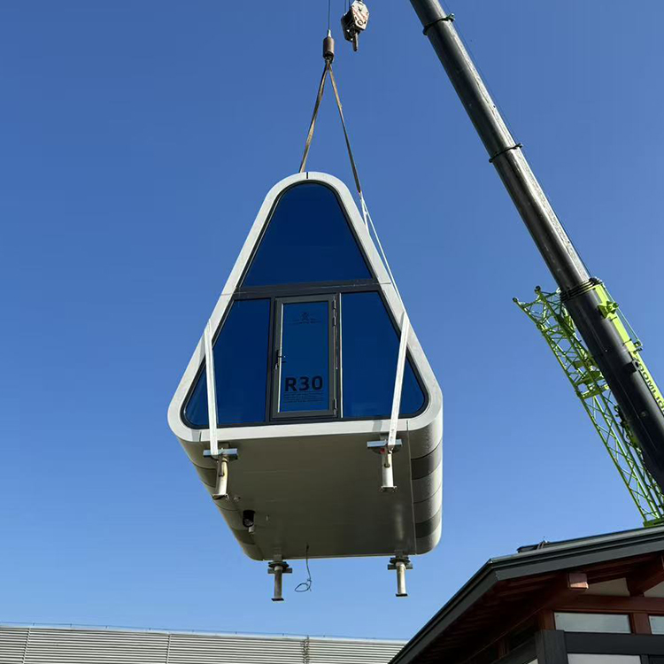 Portable Triangle Container House A-Frame Modular Prefab Camping Hotel For Sale