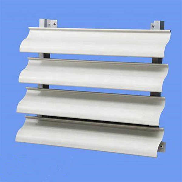 ACEPLATE Building Facade Aluminum Louver Framing System Sun Louver Shutters Aluminum Alloy Horizontal For Exterior Wall 15 Years