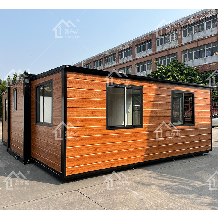 Hot Sale Customized 20ft 2 Bedrooms Luxury Home Expandable Container House With Steel Sandwich Panel For Outdoor Use