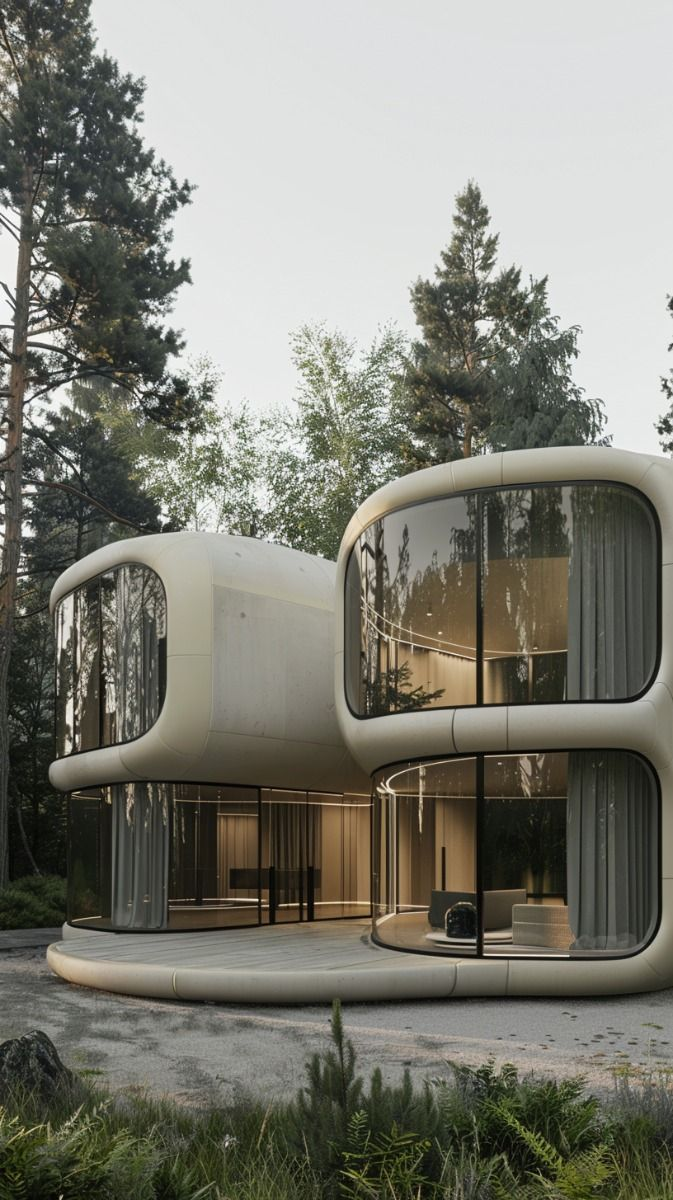 Mobile Prefab Capsule House Off Grid Tiny Home With Solar Ready For RV Park Glamping