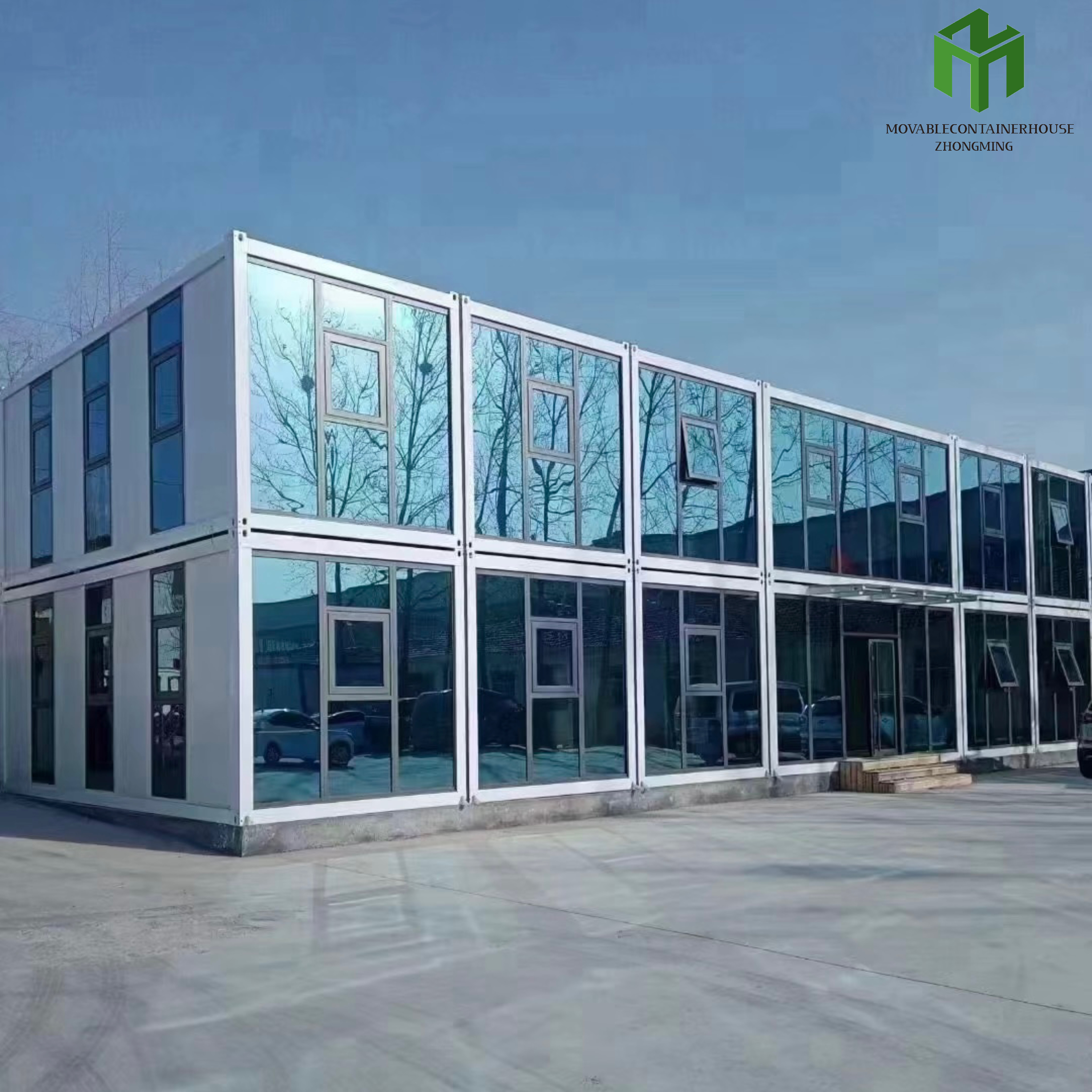 Luxury Wooden Prefab Shipping Container Houses Multi-Story Villa Modular Hotel Design