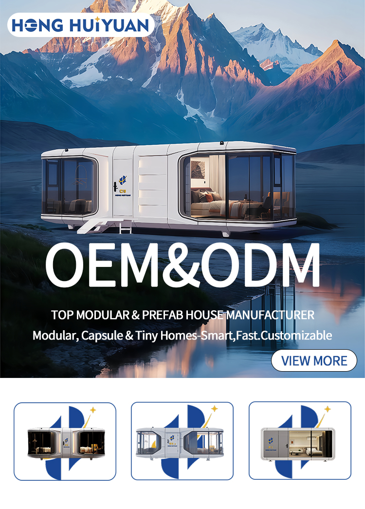 Luxury Prefabricated Modular Space Capsule Cabin Tiny House for Resort Living, Glamping, and Off-Grid Homes