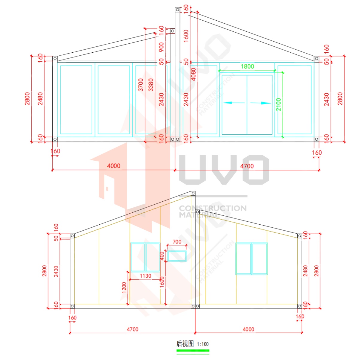 Modern Prefab Modular Villa Luxury Steel Structure Container House a Frame Cabin Tiny Prefabricated Garden Home