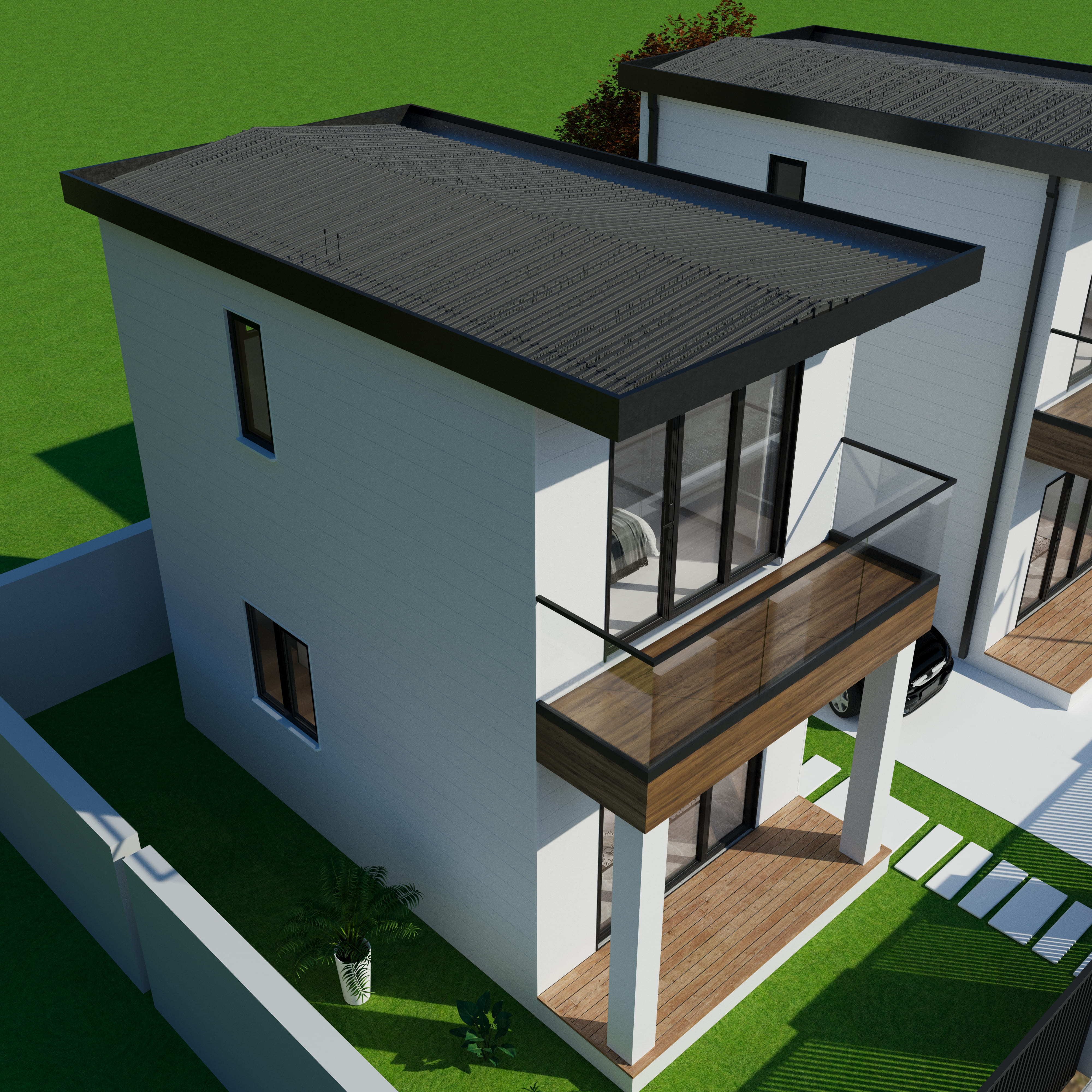 Steel structure frame overview