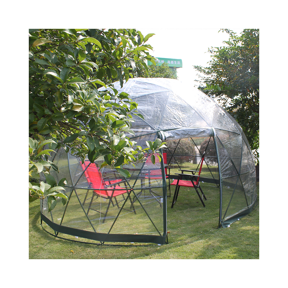 2020 Hot Selling Transparent Summer PVC Cover Dome House Tent Green House For Outside Garden