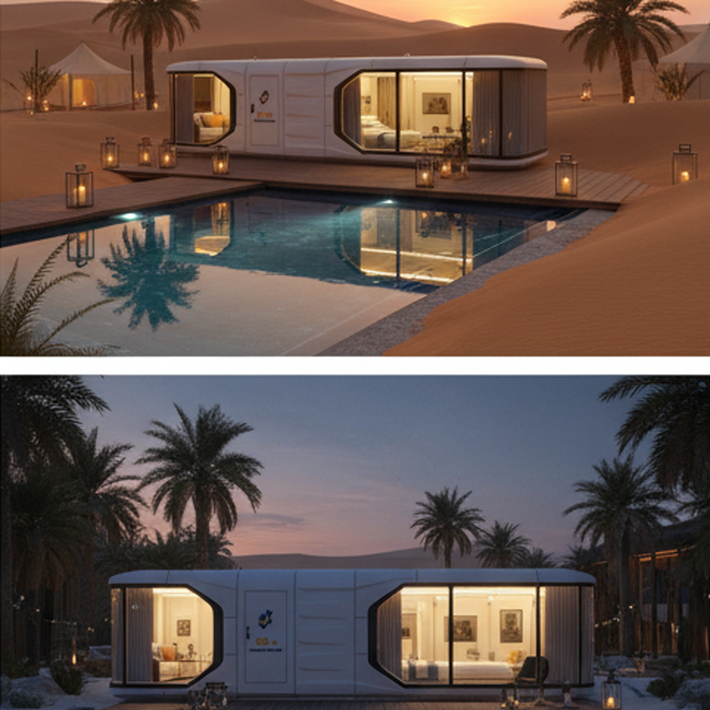 Eco-friendly Luxury Prefab Portable Capsule House